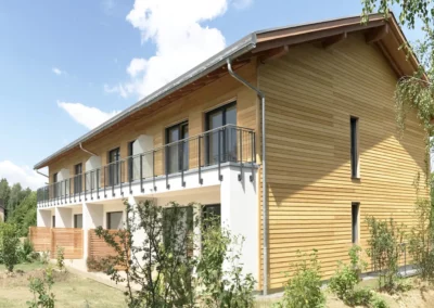 Immeuble PPE Minergie-P conçu par Sáez Architecte à Saint-Sulpice